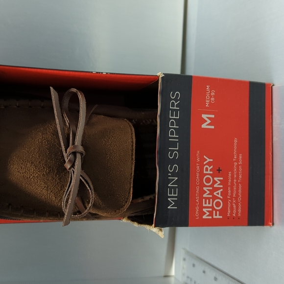BNIB GoldToe Men’s HOUSE SHOES/SLIPPER Size 8-9 (M) Brown - Picture 7 of 9